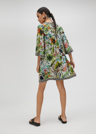 Kurta com estampado selva