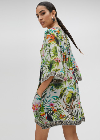 Kurta com estampado selva