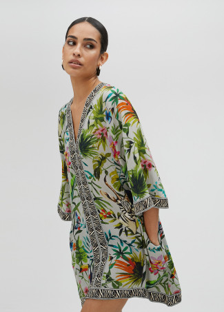 Kurta estampado selva