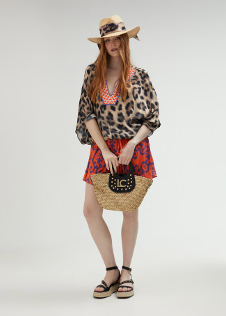 Mono corto estampado