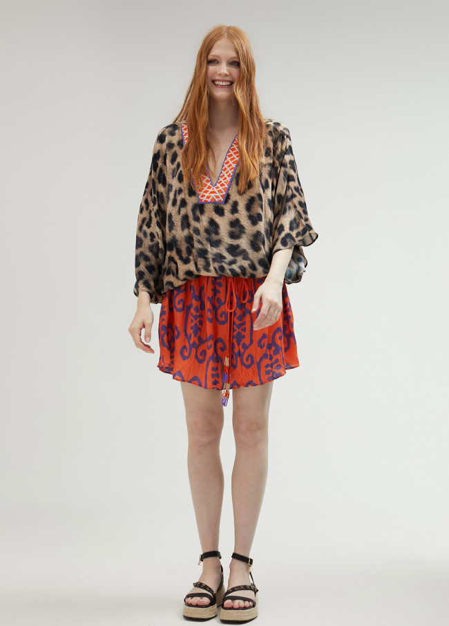 Mono corto estampado