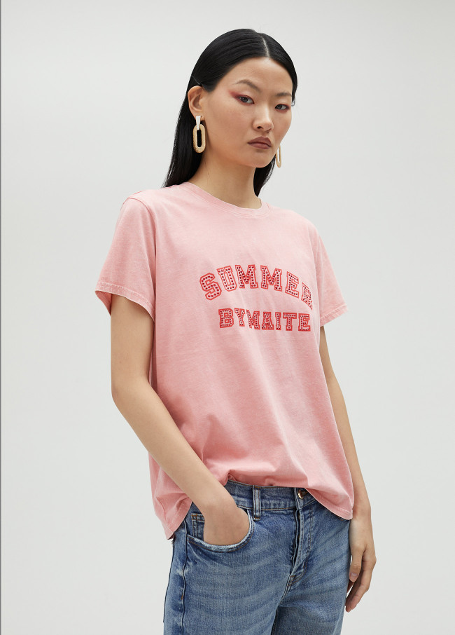 T-shirt summer com strass