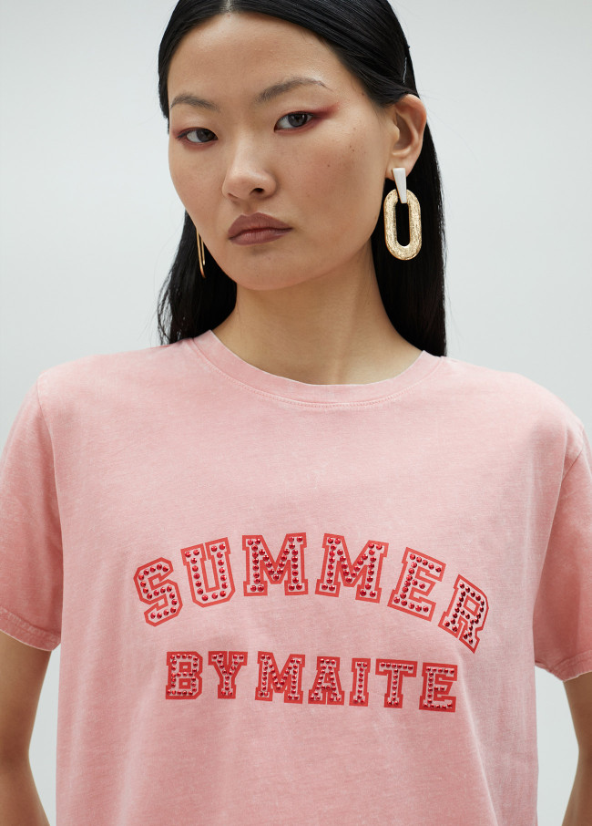 Maglietta summer con strass
