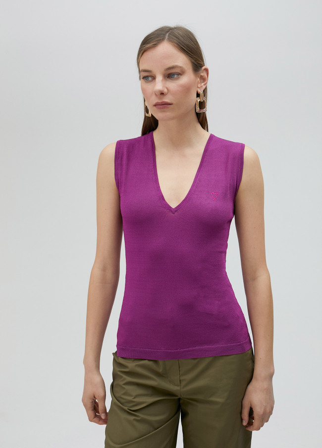 Top basique en maille