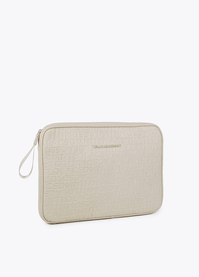 Funda ordenador monograma