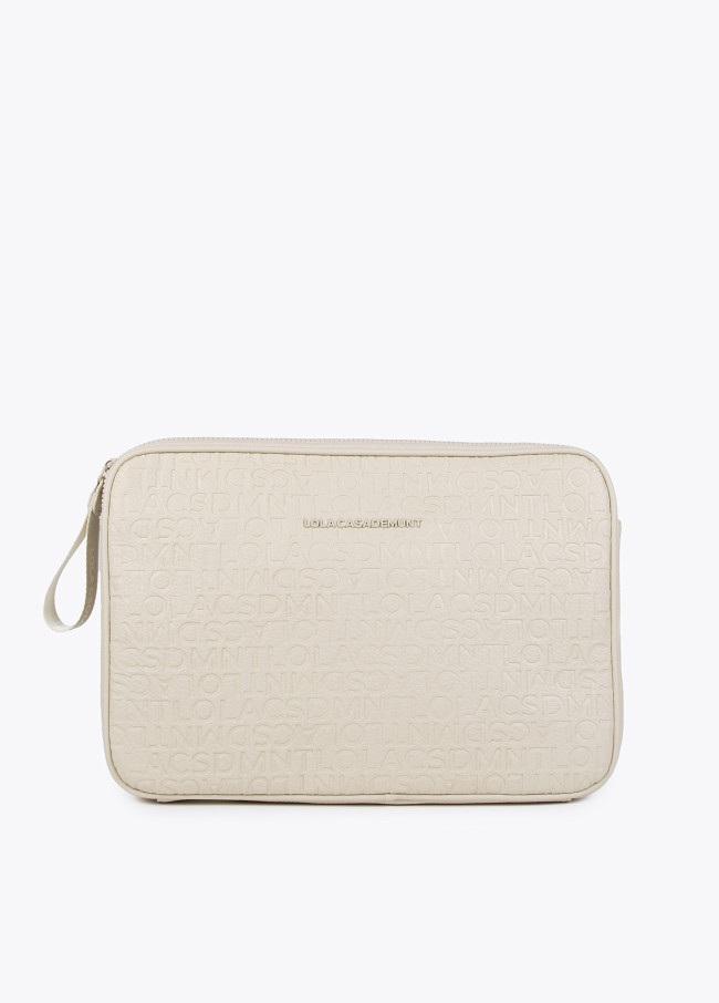 Funda ordenador monograma