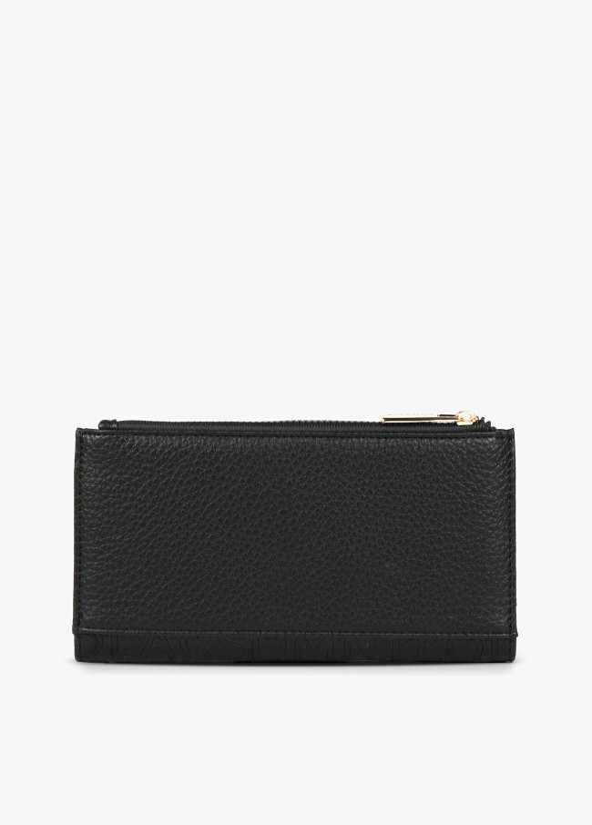 Billetero efecto piel monograma