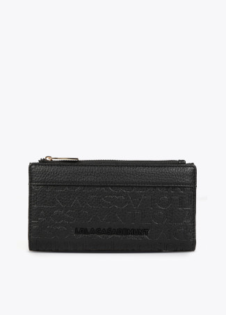 Billetero efecto piel monograma