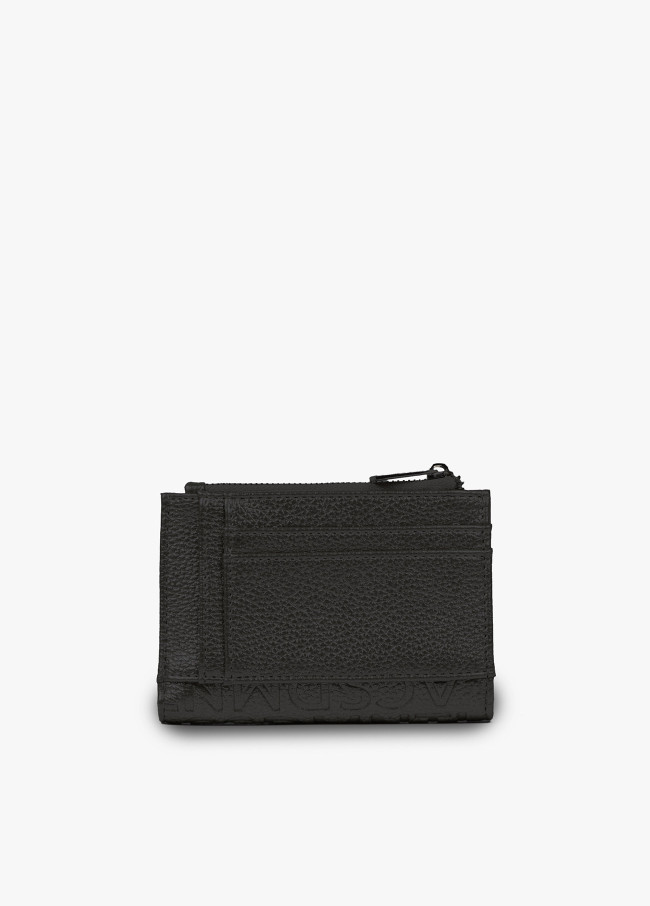 Monedero efecto piel monograma