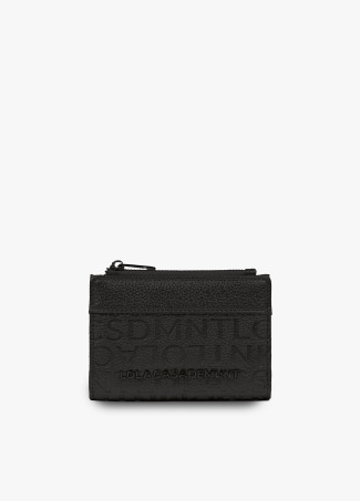 Monedero efecto piel monograma