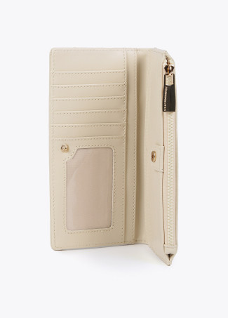 Billetero efecto piel monograma