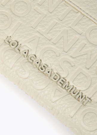 Billetero efecto piel monograma