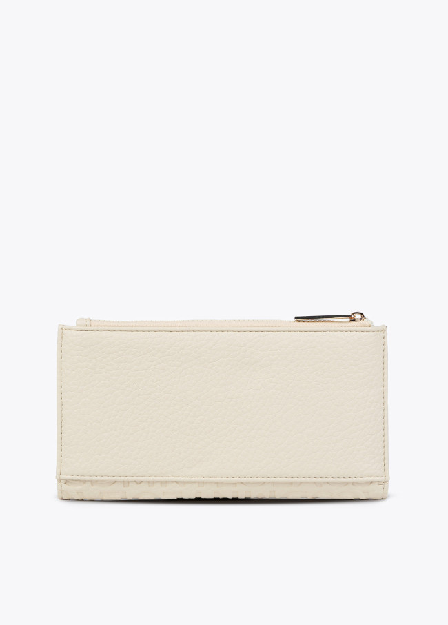 Billetero efecto piel monograma