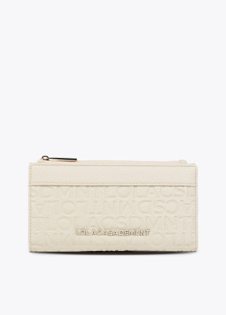 Billetero efecto piel monograma