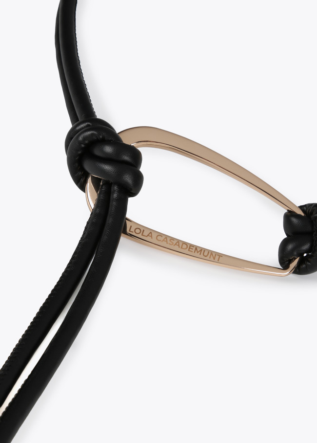 Cintura cordoncino con elemento in metallo