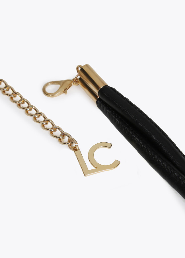 Cintura cordoncino con elemento in metallo