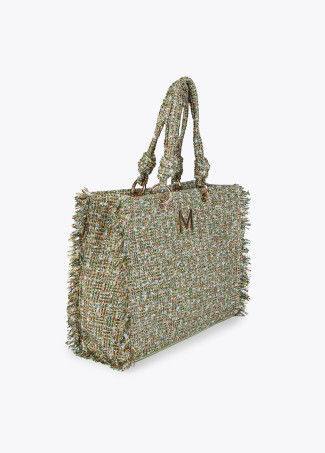 Shopper en tejido de tweed