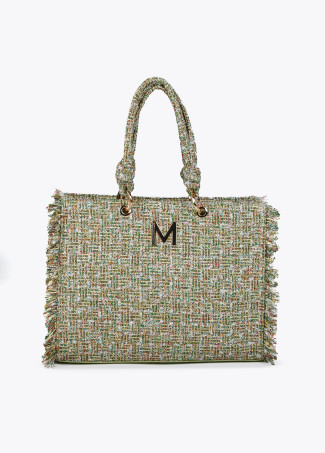 Shopper en tejido de tweed