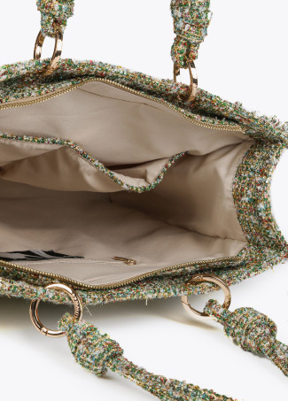 Shopper en tejido de tweed