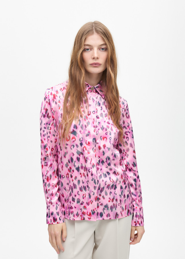 Camisa recta  estampado animal