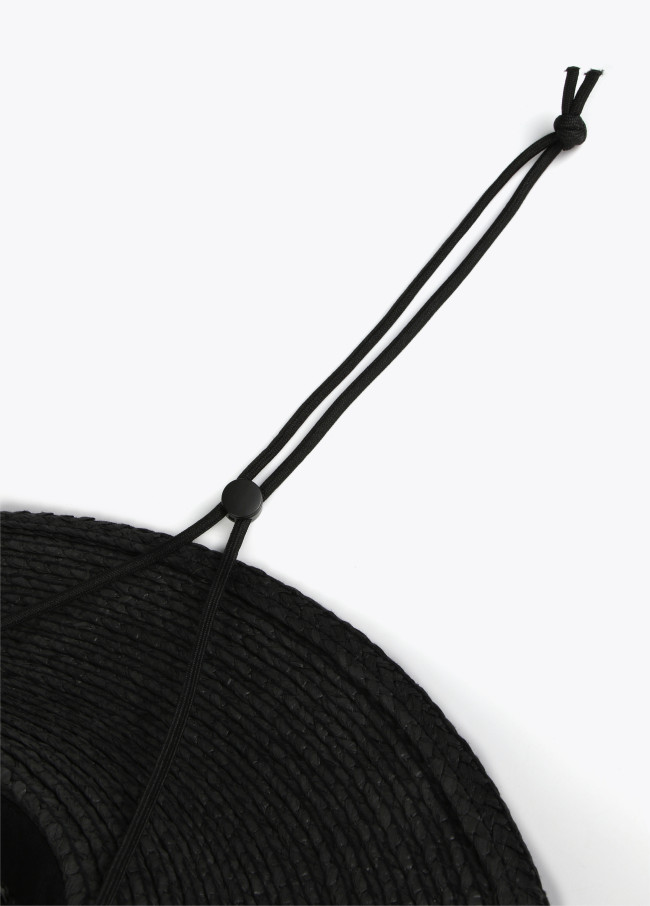 Raffia-effect cowboy hat