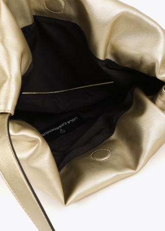 Bolso shopper efecto piel con logo LC ovalado