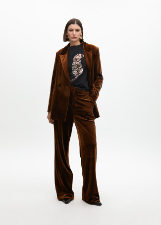 Rhinestone tiger T-shirt