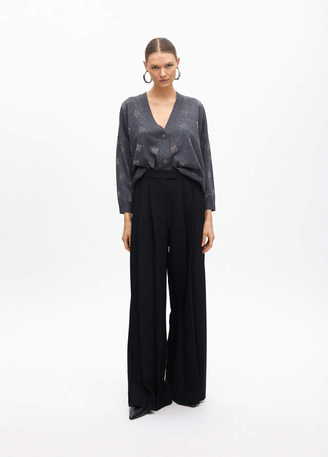 M cardigan with rhinestones