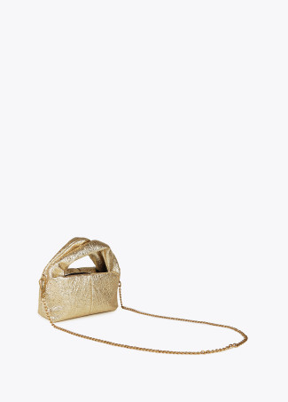 Golden fabric event bag