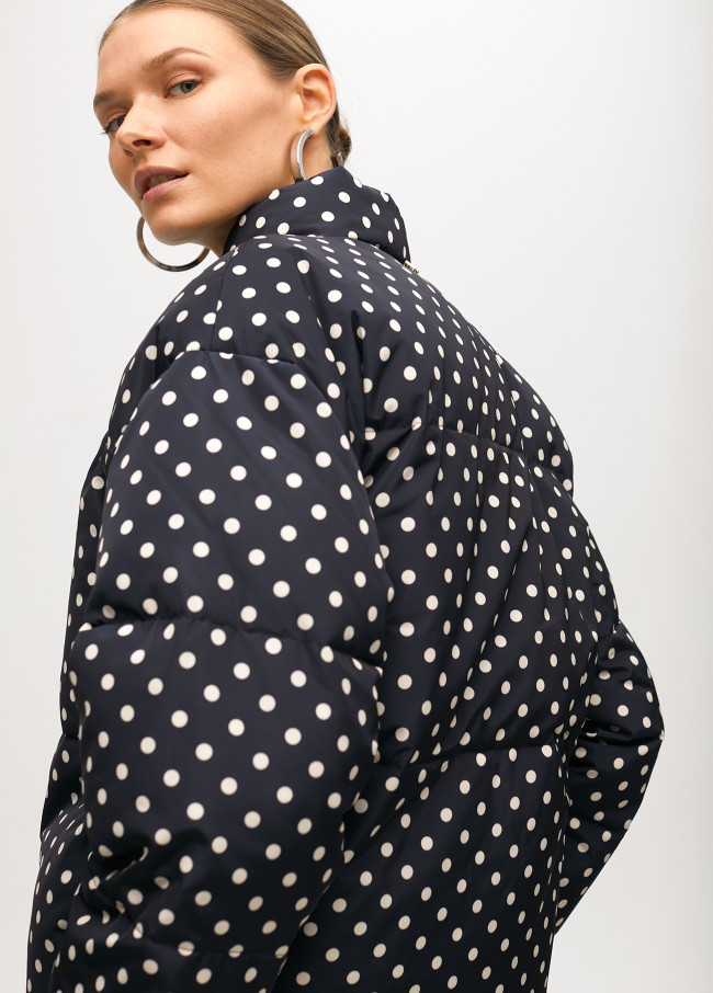 Anorak corto acolchado topos