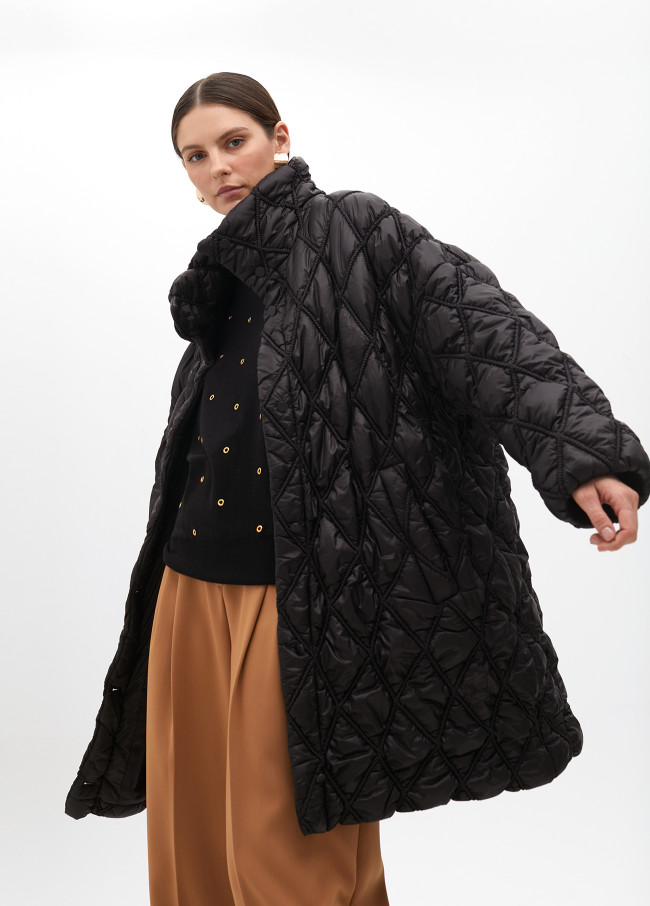 3/4 length lightweight quilted coat