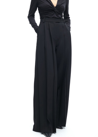 Wide-Leg Pleated Pants - Lola Casademunt