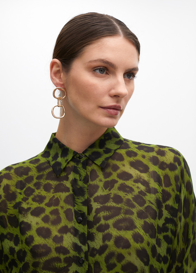 Chemise imprimée animal