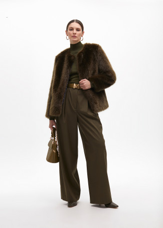 Pantalón traje palazzo pinzas