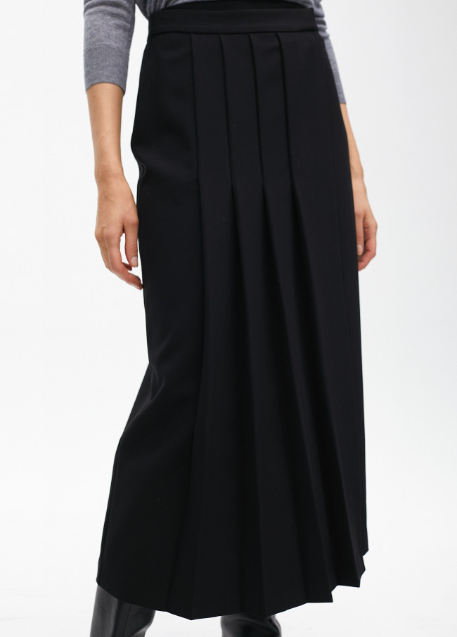 Falda midi tablas