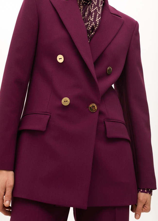 Crossover-Doppelknopf-Blazer aus Komfortstoff...