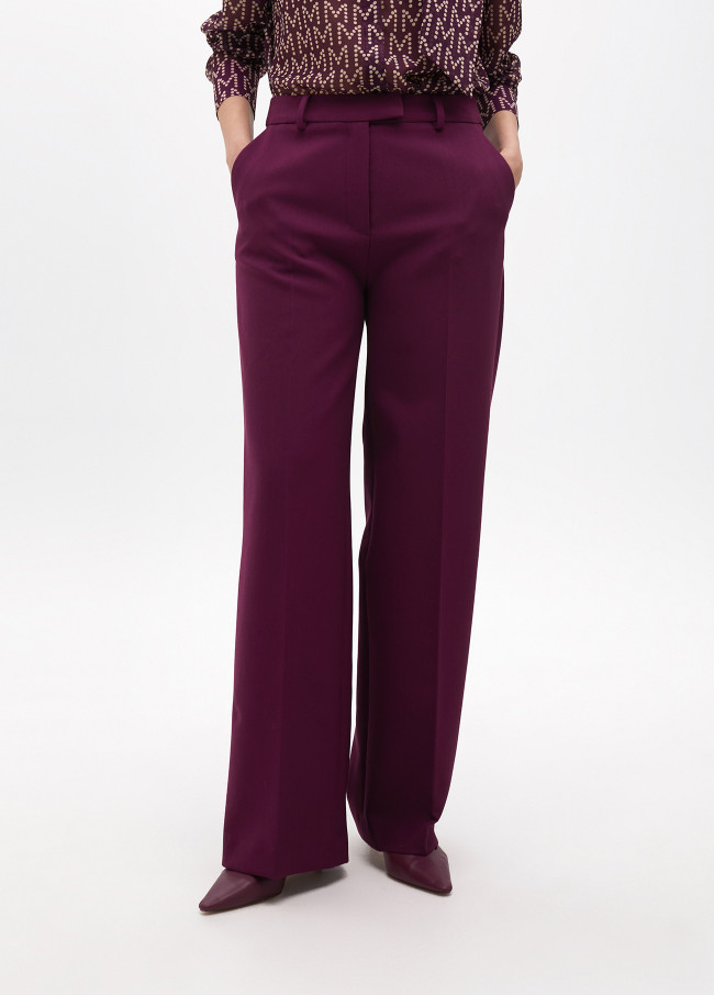 Straight fit suit trousers in comfort fabric
