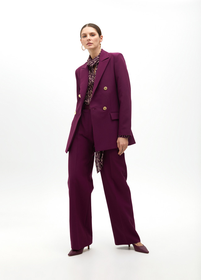 Pantalón traje recto