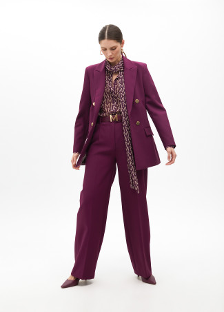 Straight fit suit trousers in comfort fabric