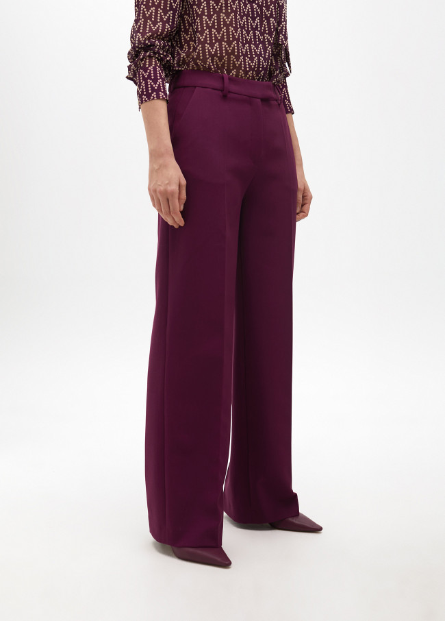Straight fit suit trousers in comfort fabric