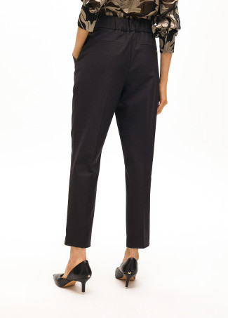 Chinos with waistband detail