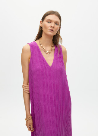 Pleated strappy dress
