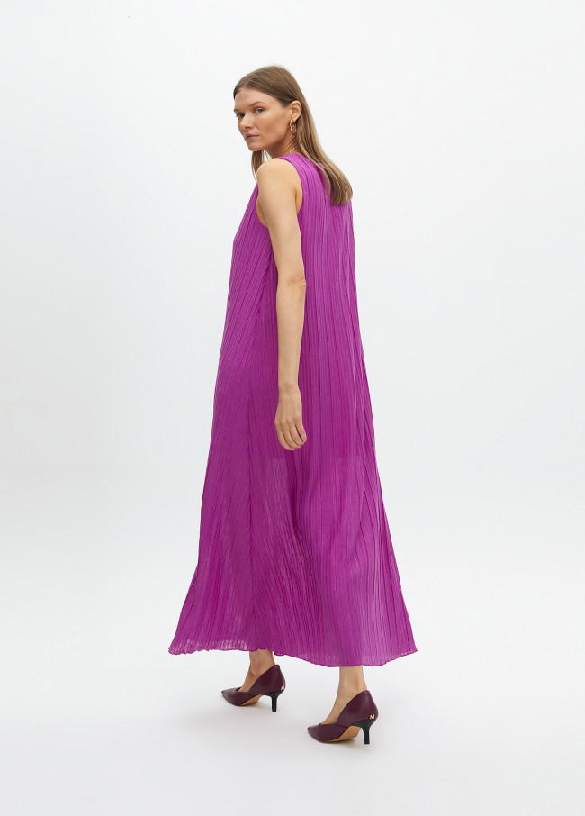 Pleated strappy dress