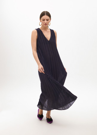 Plissiertes Trägerkleid