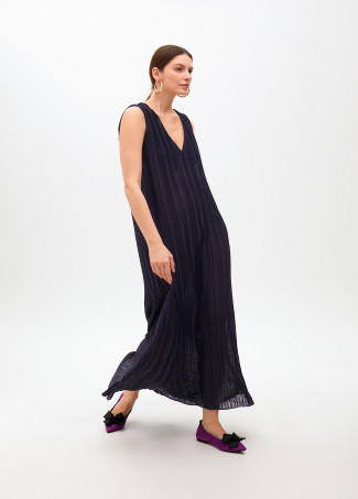 Plissiertes Trägerkleid