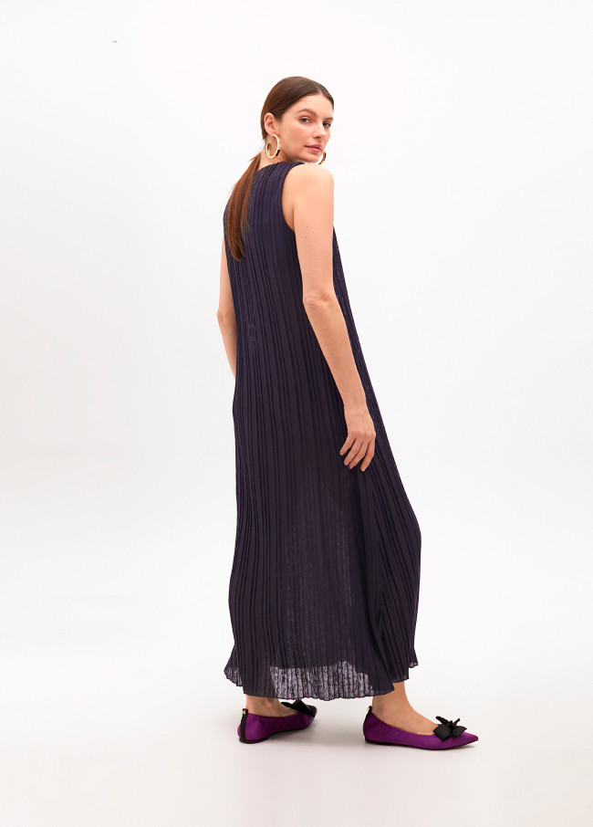 Plissiertes Trägerkleid