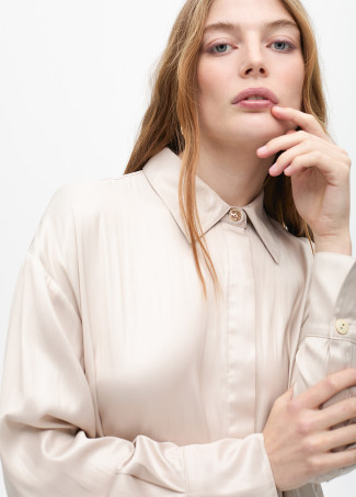 Chemise Oversize Effet Ciré