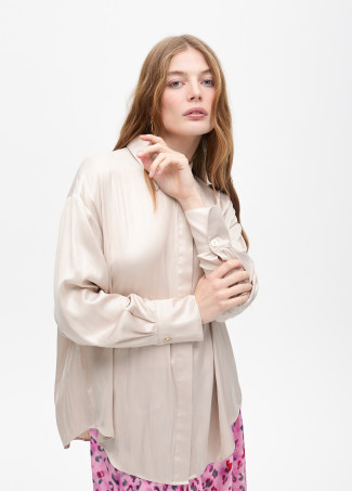 Chemise Oversize Effet Ciré