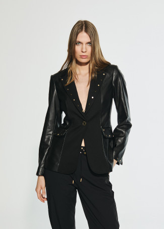 Blazer Kombinierte Stoffe mit Innenweste