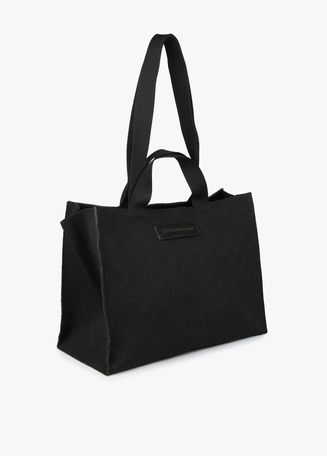 Mittelgroßer Shopper aus Monogramm-Stoff